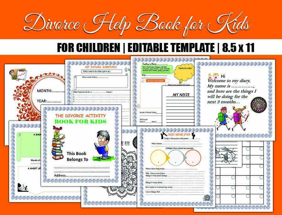 Printable Divorce Workbook for Children